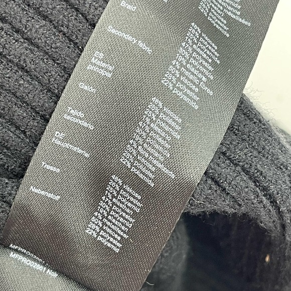 Maje Rimosala Rib-Knit Mini Dress Banded waist Black Size 8 NWT - Picture 10 of 10